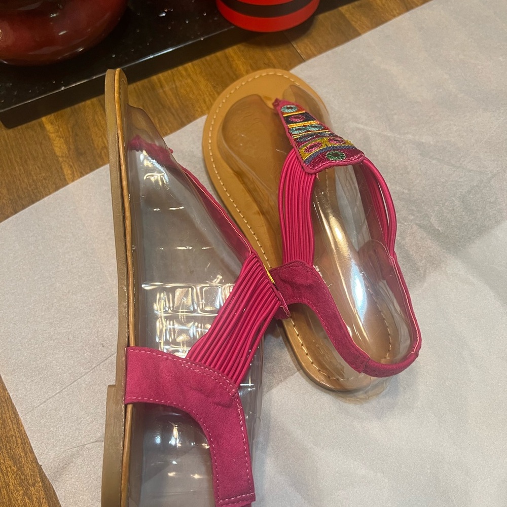 Top Moda fuchsia sandals - Picture 5 of 5